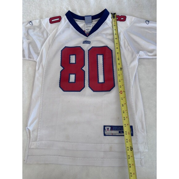 Boys New York Giants Jeremy Shockey 80 NFL Jersey Youth Large Reebok Onfield - Picture 3 of 10